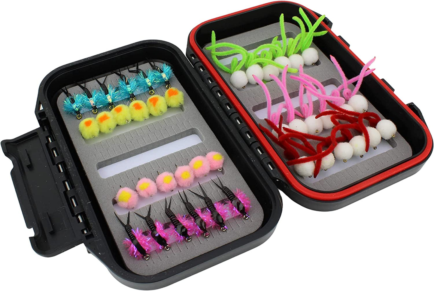 Wild Water Steelhead/Egg Fly Assortment, 42 Flies with Small Fly Box - Angler's Pro Tackle & Outdoors