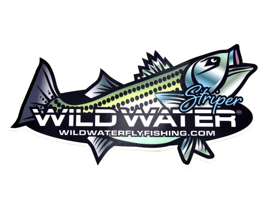 Wild Water Striper Sticker - Angler's Pro Tackle & Outdoors