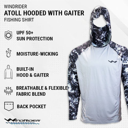 WindRider - Atoll Hooded Shirt with Gaiter - Angler's Pro Tackle & Outdoors