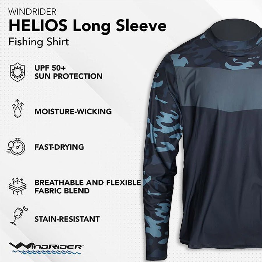 WindRider - HELIOS™ Long Sleeve Fishing Shirts - Angler's Pro Tackle & Outdoors