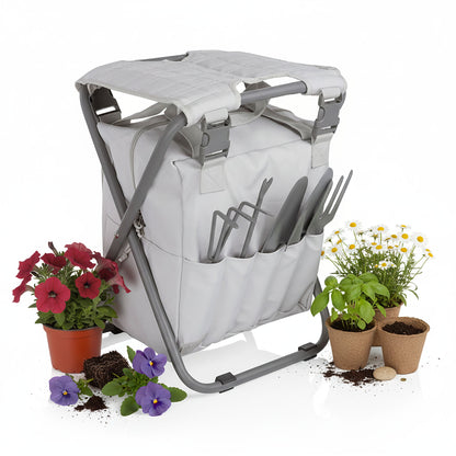 Picnic Time Gardener 2.0 Folding Seat with Tools