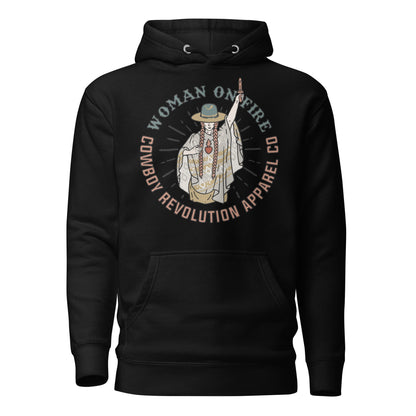 "Woman On Fire" Cowboy Revolution Premium Unisex Hoodie - Angler's Pro Tackle & Outdoors