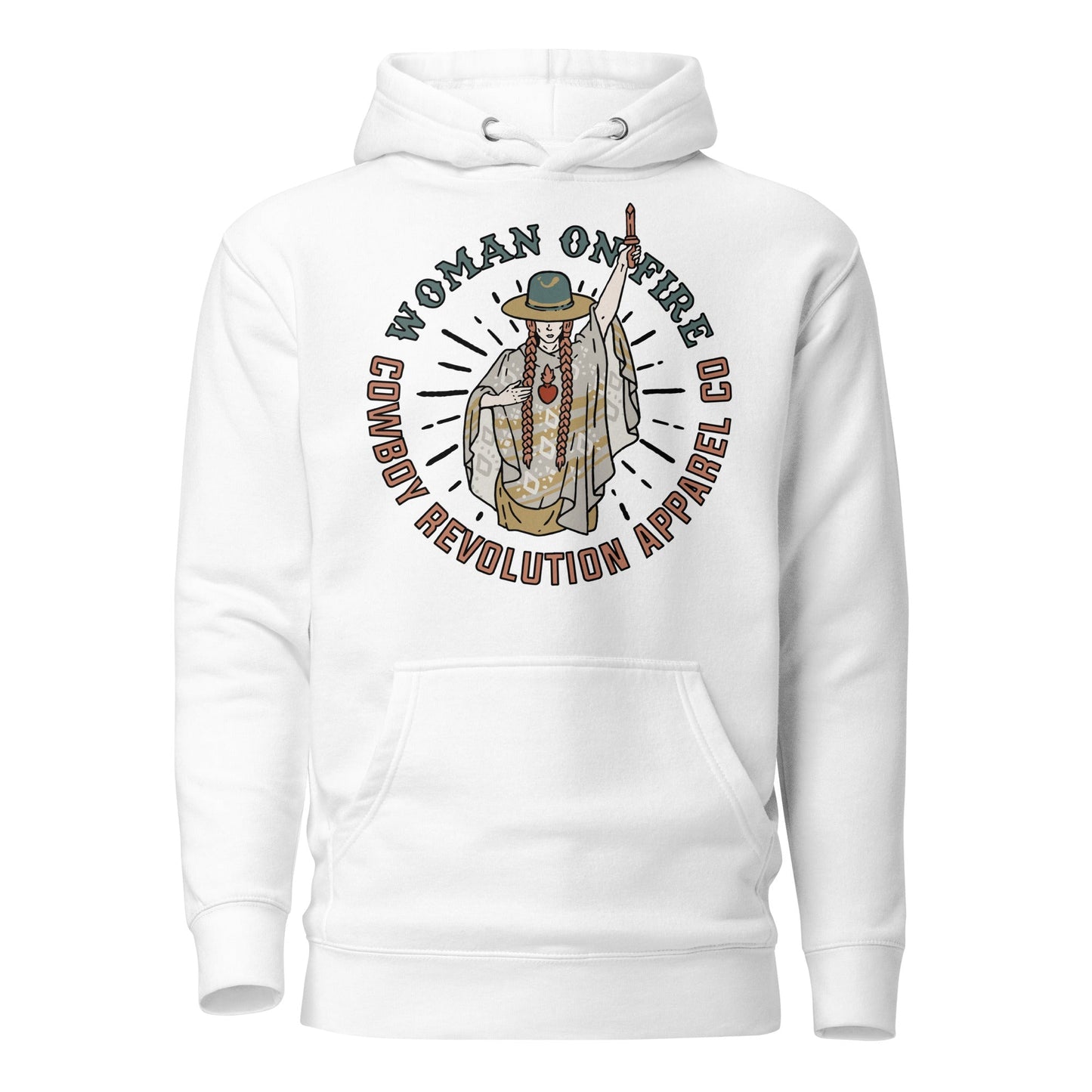 "Woman On Fire" Cowboy Revolution Premium Unisex Hoodie - Angler's Pro Tackle & Outdoors