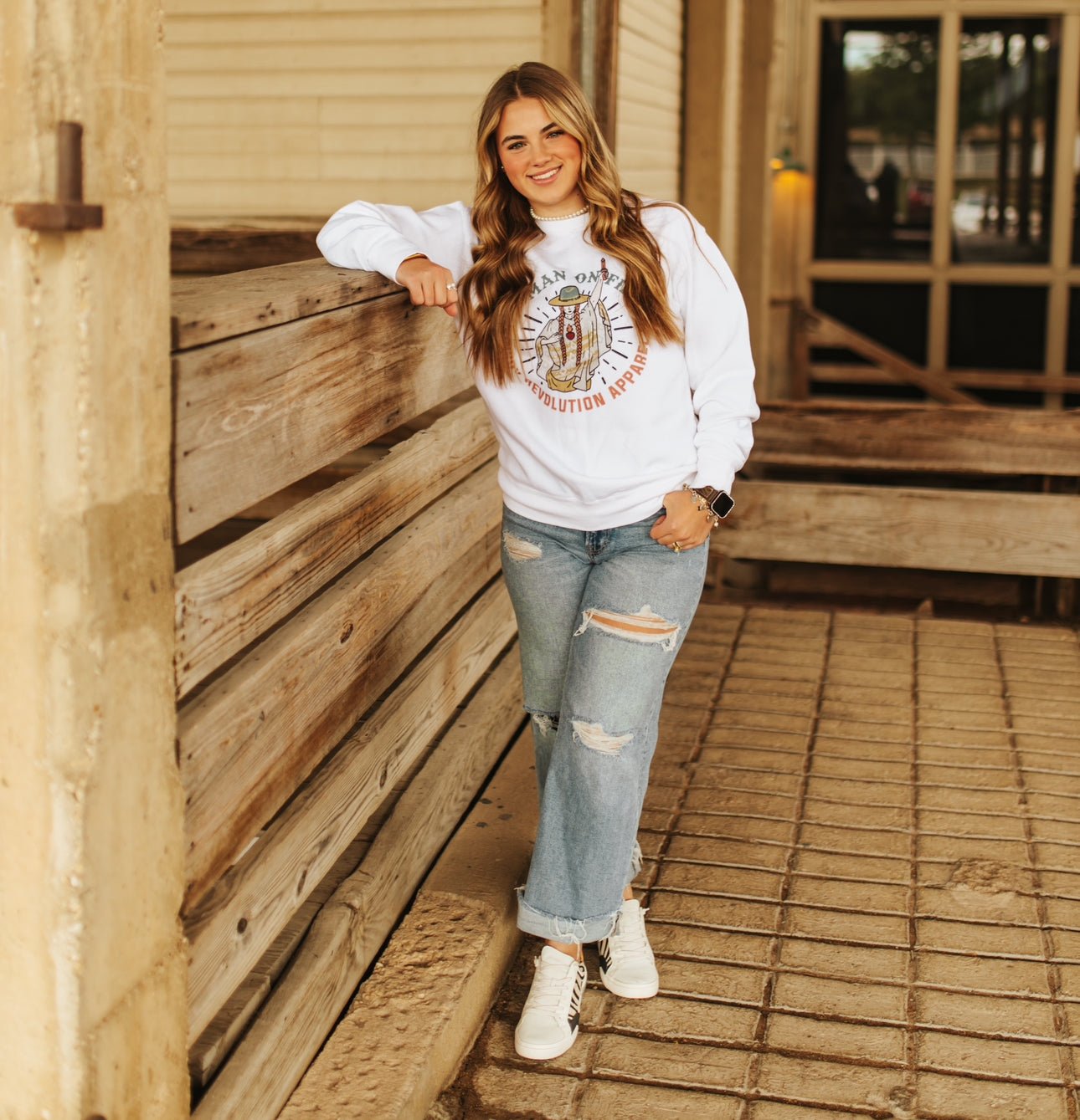 "Woman On Fire" Cowboy Revolution Unisex Premium Sweatshirt - Angler's Pro Tackle & Outdoors