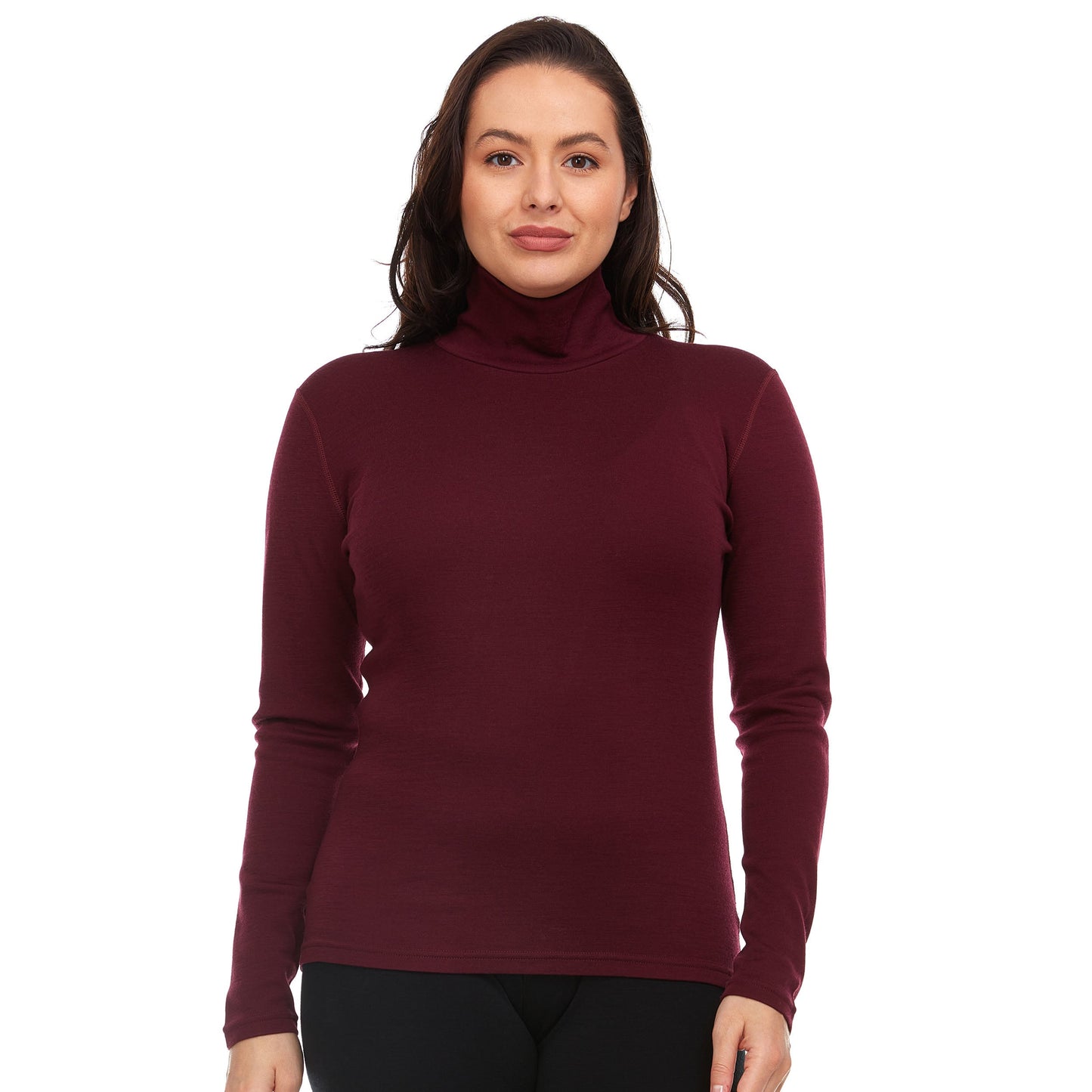 Minus33 Midweight - Women's Long Sleeve Turtleneck 100% Merino Wool
