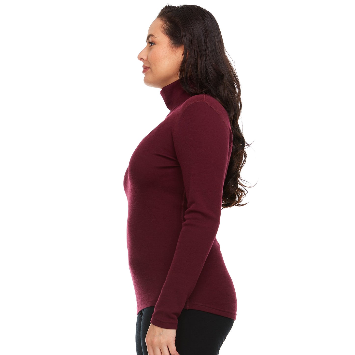 Minus33 Midweight - Women's Long Sleeve Turtleneck 100% Merino Wool