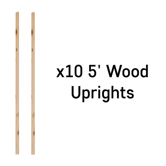 Infinity Targets Wood 5 Foot Uprights x10