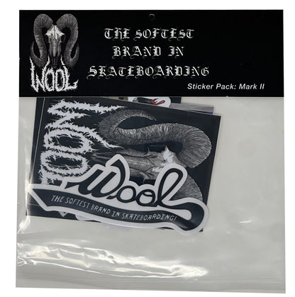 Wool Skateboards Sticker Pack: Mark II