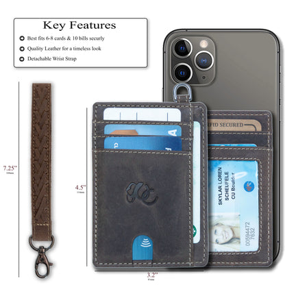 UC Leather Company Wristlet Wallet