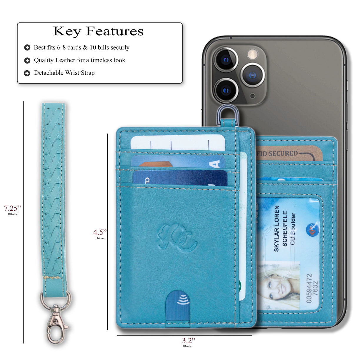 UC Leather Company Wristlet Wallet