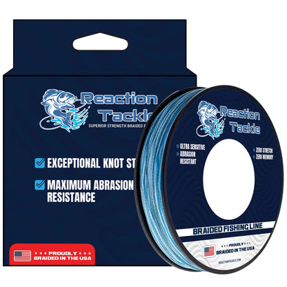 Reaction Tackle BRAIDED IN THE USA Fishing Line- 4X- NEW