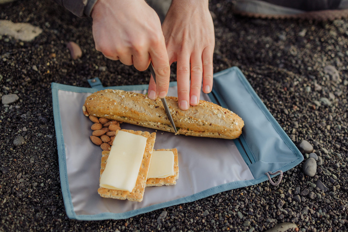 Picnic Time Tarana Recycled Lunch Bag Cooler with Utensils
