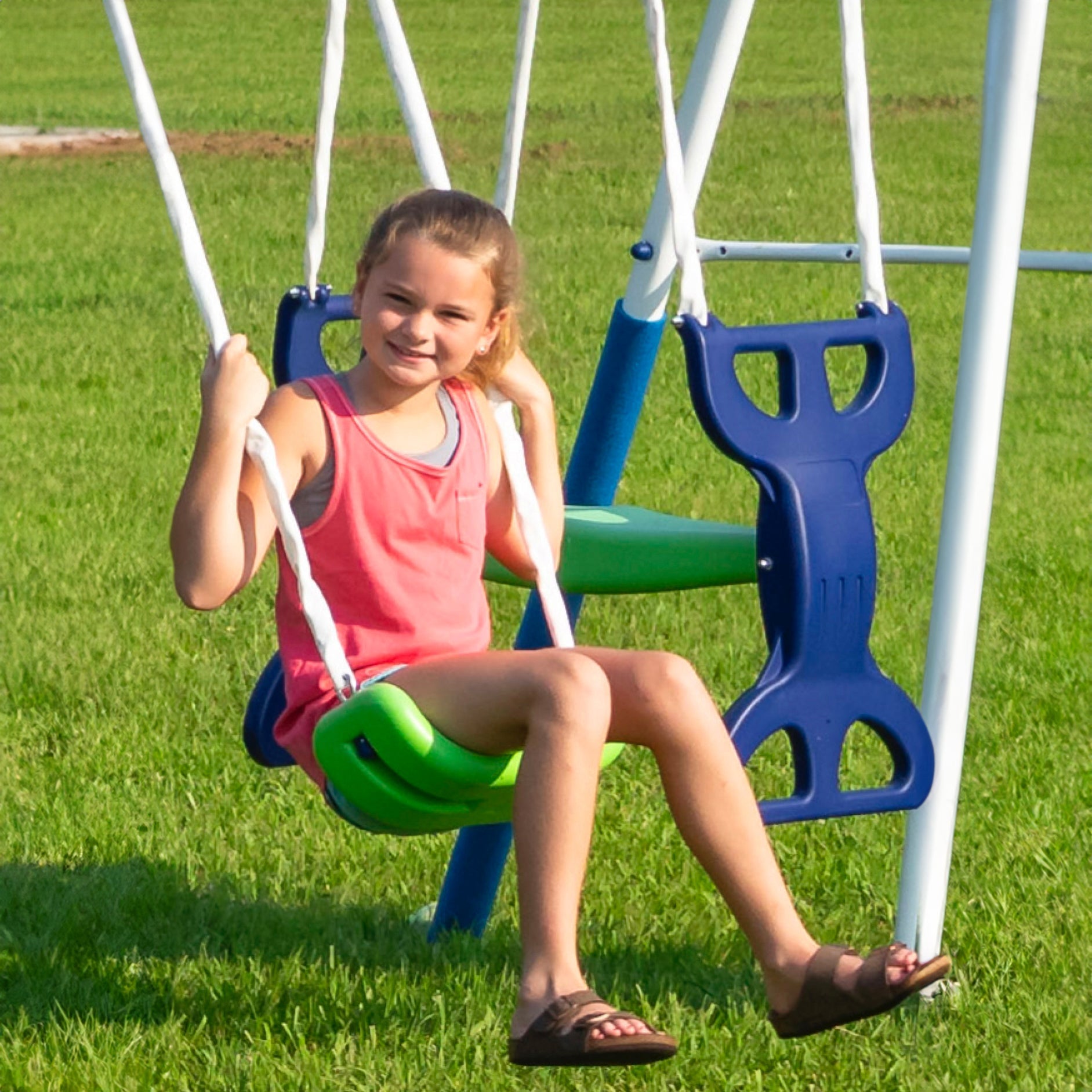 XDP Recreation All Star Playground Outdoor Swing Set, Rider, Super Disc & Slide - Angler's Pro Tackle & Outdoors