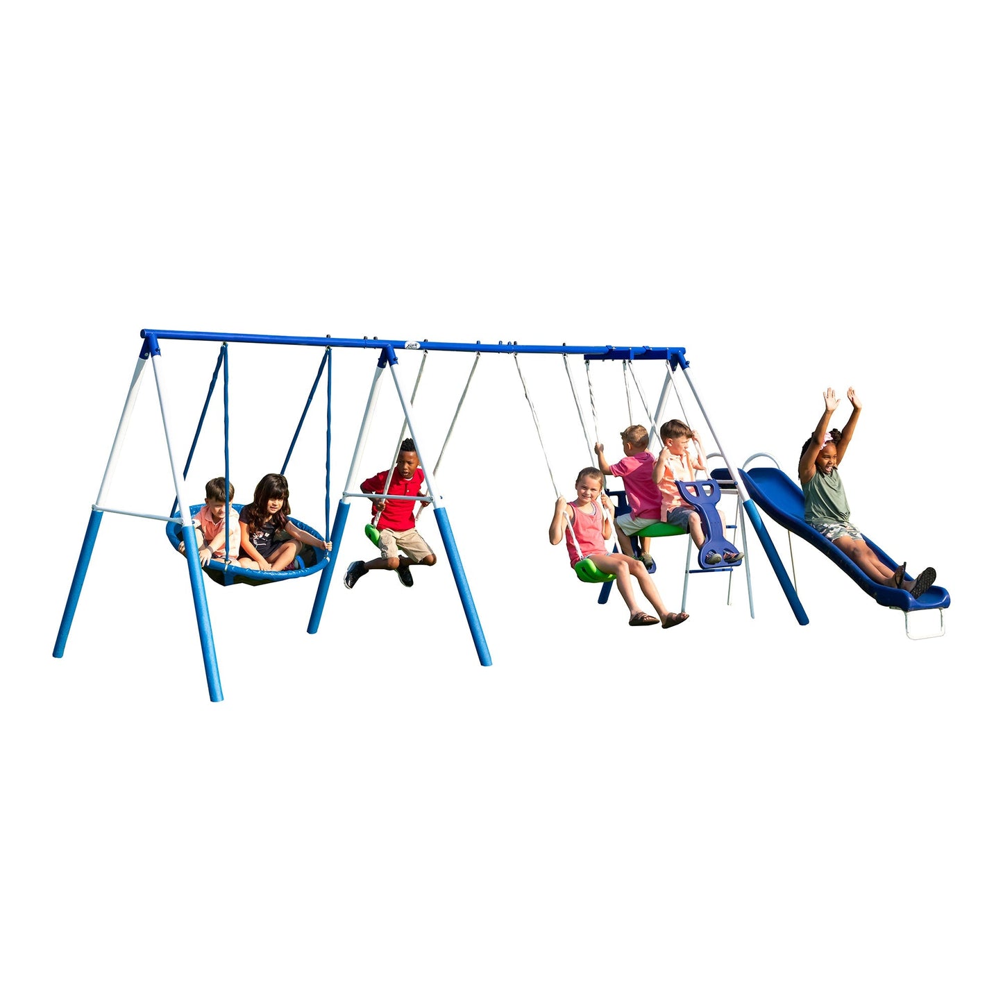 XDP Recreation All Star Playground Outdoor Swing Set, Rider, Super Disc & Slide - Angler's Pro Tackle & Outdoors