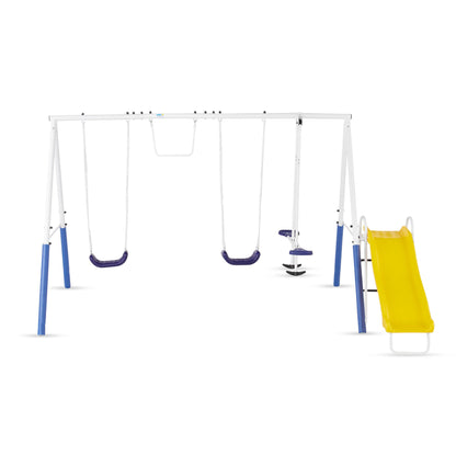 XDP Recreation Blue Ridge Play Outdoor Swing Set with Glider, 2 Swings & Slide - Angler's Pro Tackle & Outdoors