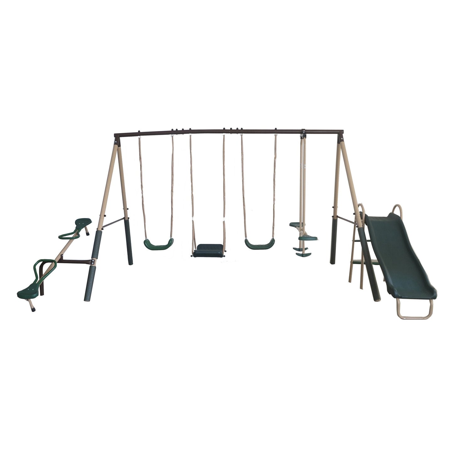 XDP Recreation Crestview Outdoor Swing Set w/ Slide, Glider, 3 Swings, & See Saw - Angler's Pro Tackle & Outdoors