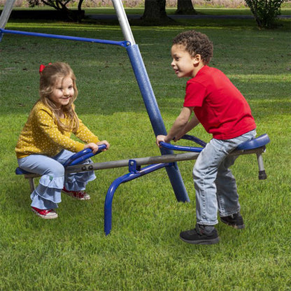 XDP Recreation Fun All Mighty Swing Set w/See Saw, Super Disc, Swings, & Slide - Angler's Pro Tackle & Outdoors