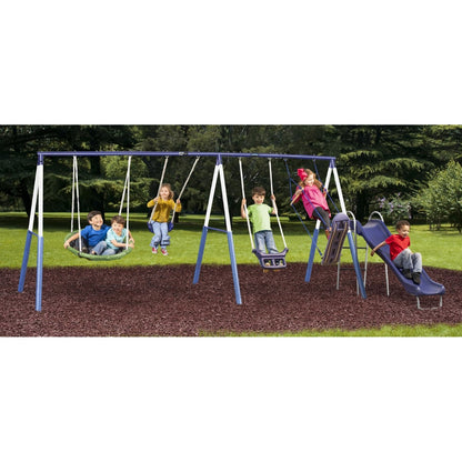 XDP Recreation Surf N Swing 5 Station Outdoor Swing and Play Set with Slide - Angler's Pro Tackle & Outdoors