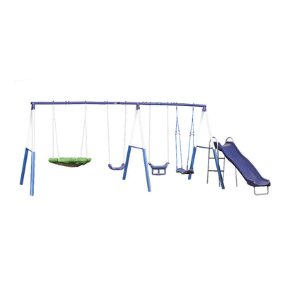 XDP Recreation Surf N Swing 5 Station Outdoor Swing and Play Set with Slide - Angler's Pro Tackle & Outdoors