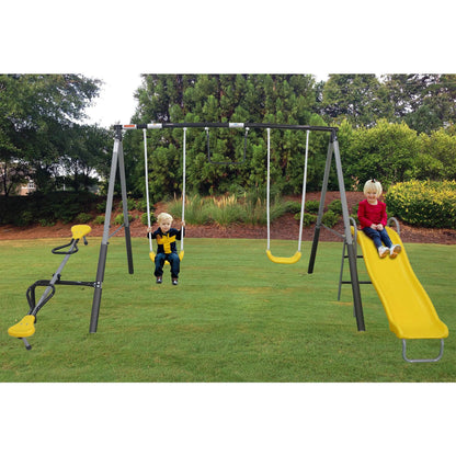 XDP Recreation The Titan Outdoor Backyard Kids Playground Swing Set with Slide - Angler's Pro Tackle & Outdoors