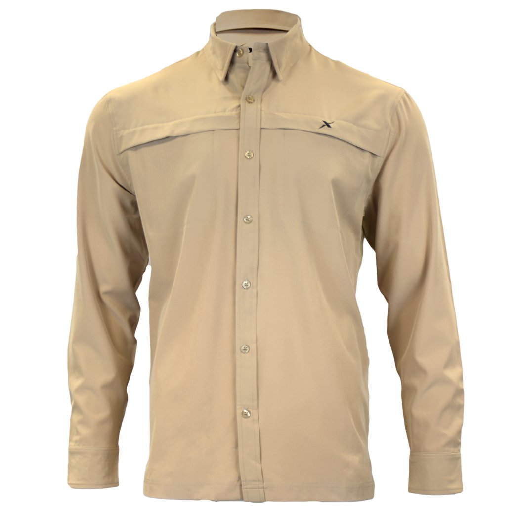 Xotic - Long Sleeve Solid Lifestyle Button Down w/ REPEL - X - Angler's Pro Tackle & Outdoors