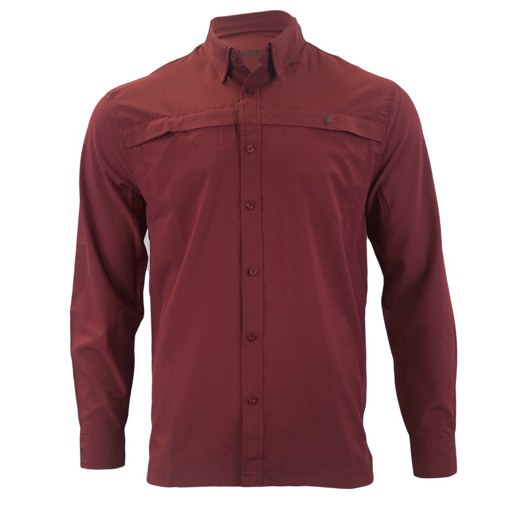 Xotic - Long Sleeve Solid Lifestyle Button Down w/ REPEL - X - Angler's Pro Tackle & Outdoors