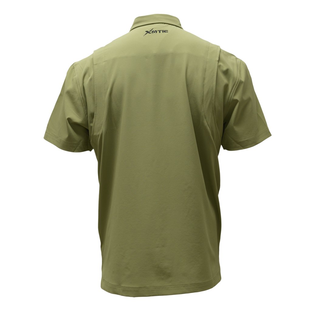 Xotic - Short Sleeve Solid Lifestyle Button Down w/ REPEL - X - Angler's Pro Tackle & Outdoors