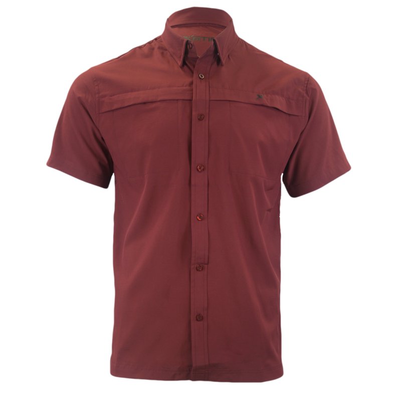 Xotic - Short Sleeve Solid Lifestyle Button Down w/ REPEL - X - Angler's Pro Tackle & Outdoors