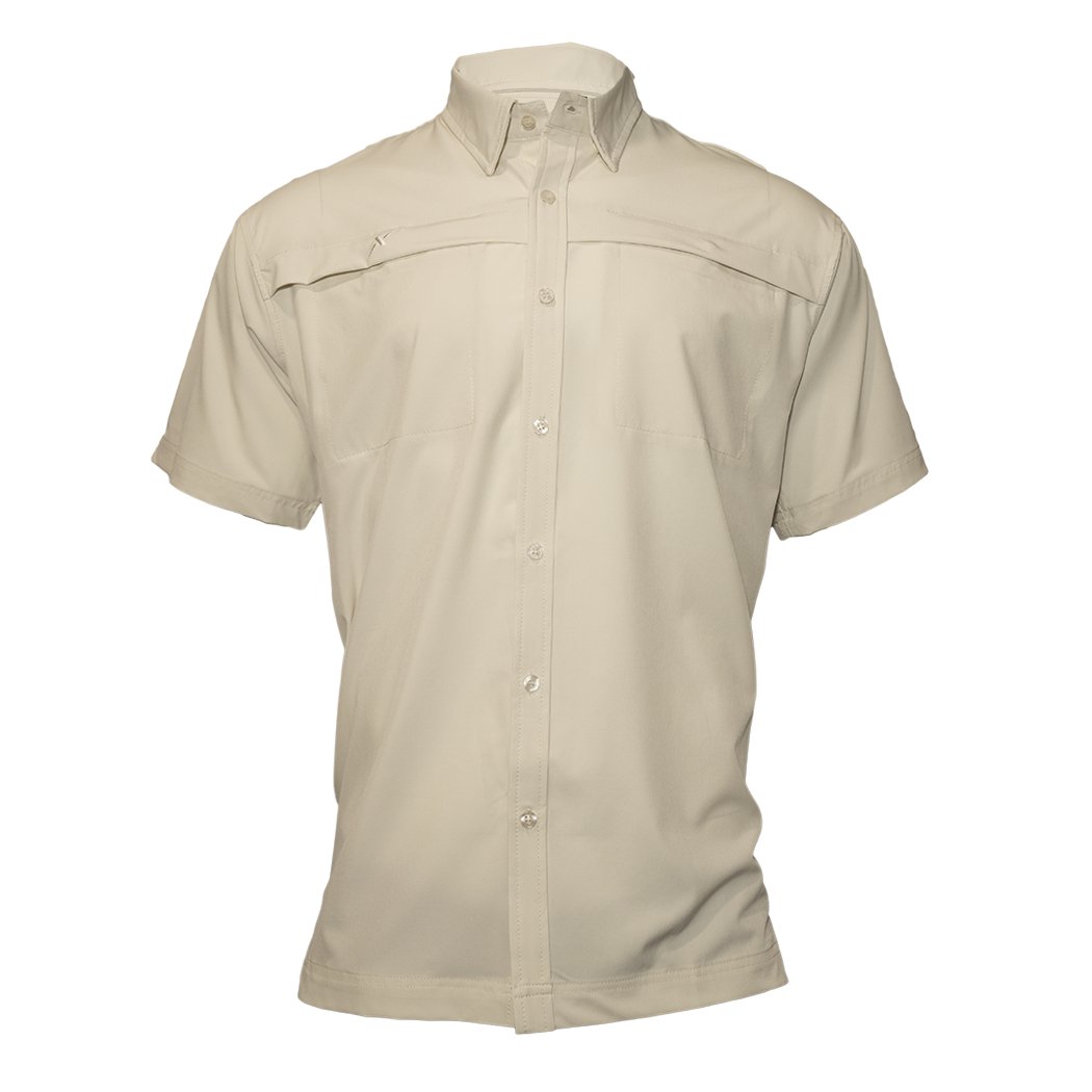 Xotic - Short Sleeve Solid Lifestyle Button Down w/ REPEL - X - Angler's Pro Tackle & Outdoors