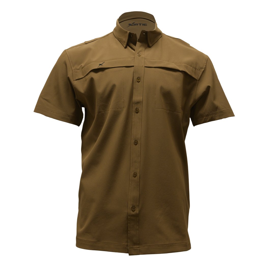 Xotic - Short Sleeve Solid Lifestyle Button Down w/ REPEL - X - Angler's Pro Tackle & Outdoors