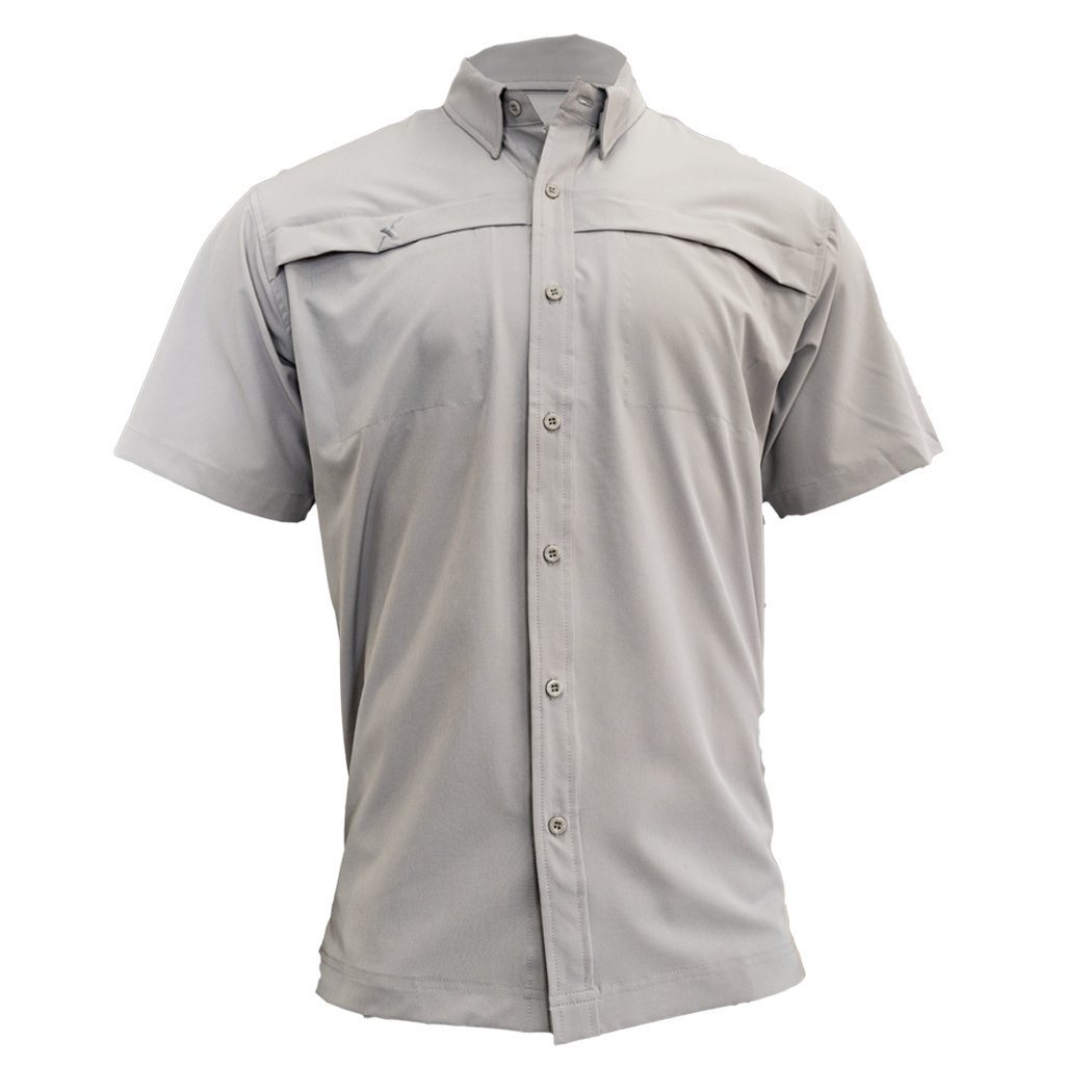 Xotic - Short Sleeve Solid Lifestyle Button Down w/ REPEL - X - Angler's Pro Tackle & Outdoors