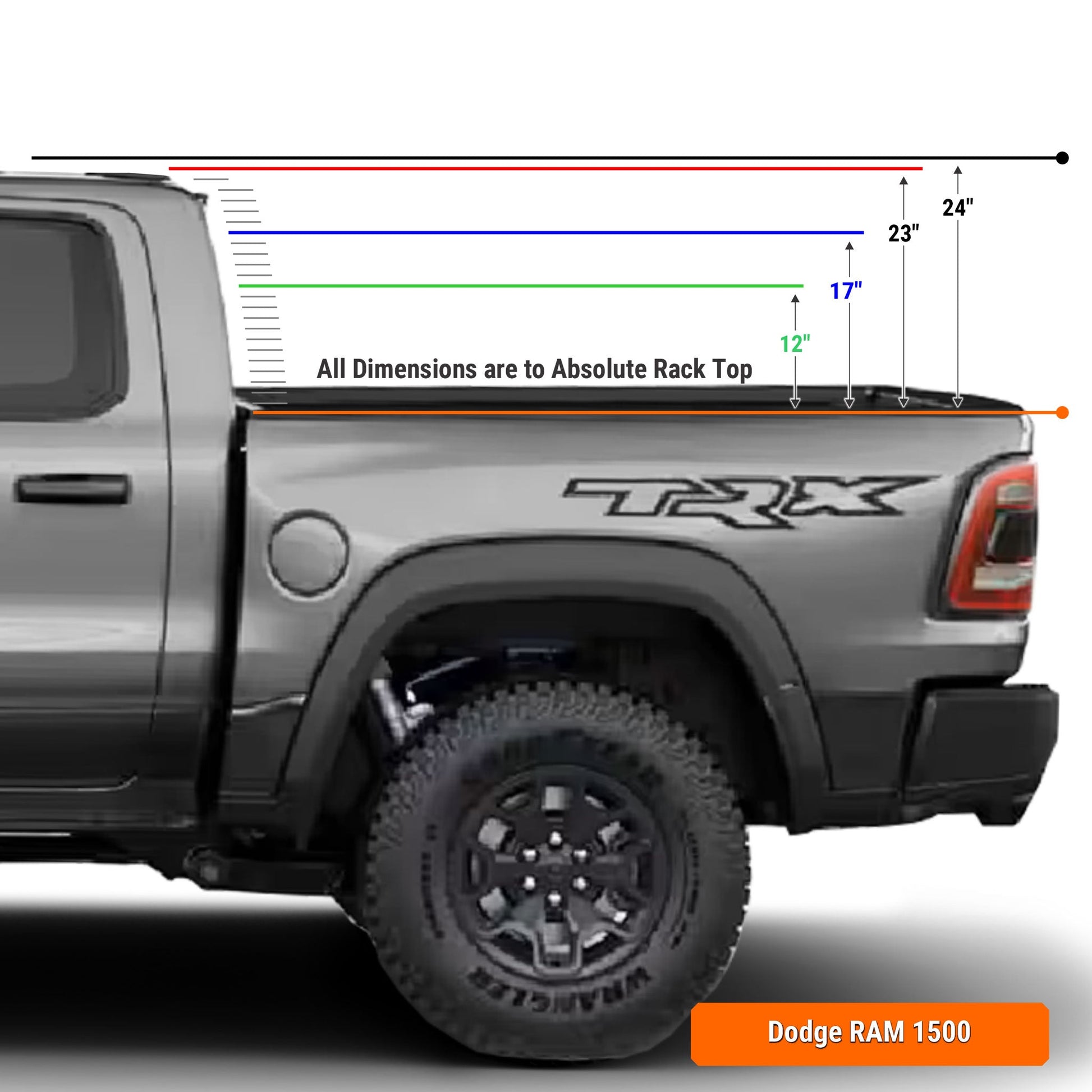 Xtrusion Overland XTR1 Bed Rack for Dodge Ram 1500 - Straight Bed - Angler's Pro Tackle & Outdoors