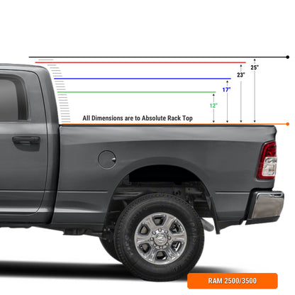 Xtrusion Overland XTR1 Bed Rack for Dodge Ram HD - Straight Bed - Angler's Pro Tackle & Outdoors