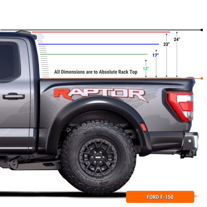 Xtrusion Overland XTR1 Bed Rack for Ford F - 150 - Angler's Pro Tackle & Outdoors