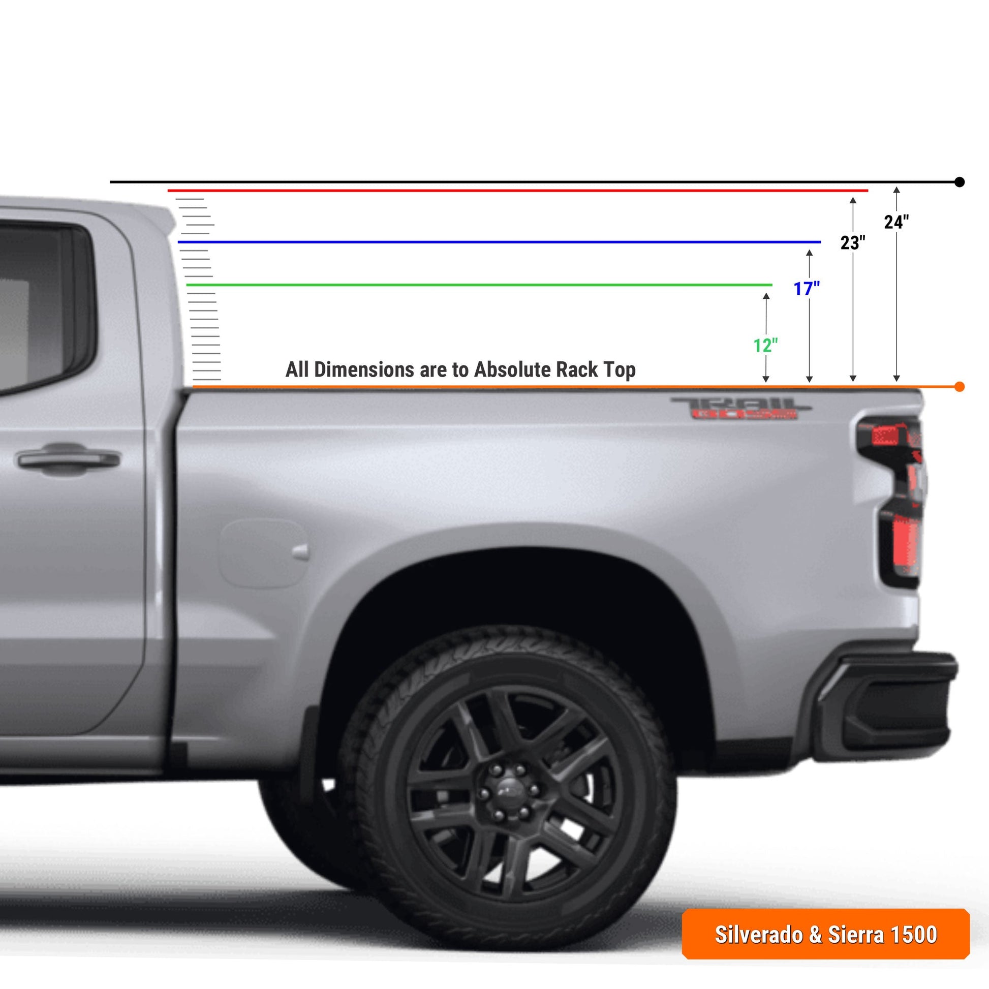 Xtrusion Overland XTR1 Bed Rack for GM Silverado & Sierra 1500 - Angler's Pro Tackle & Outdoors