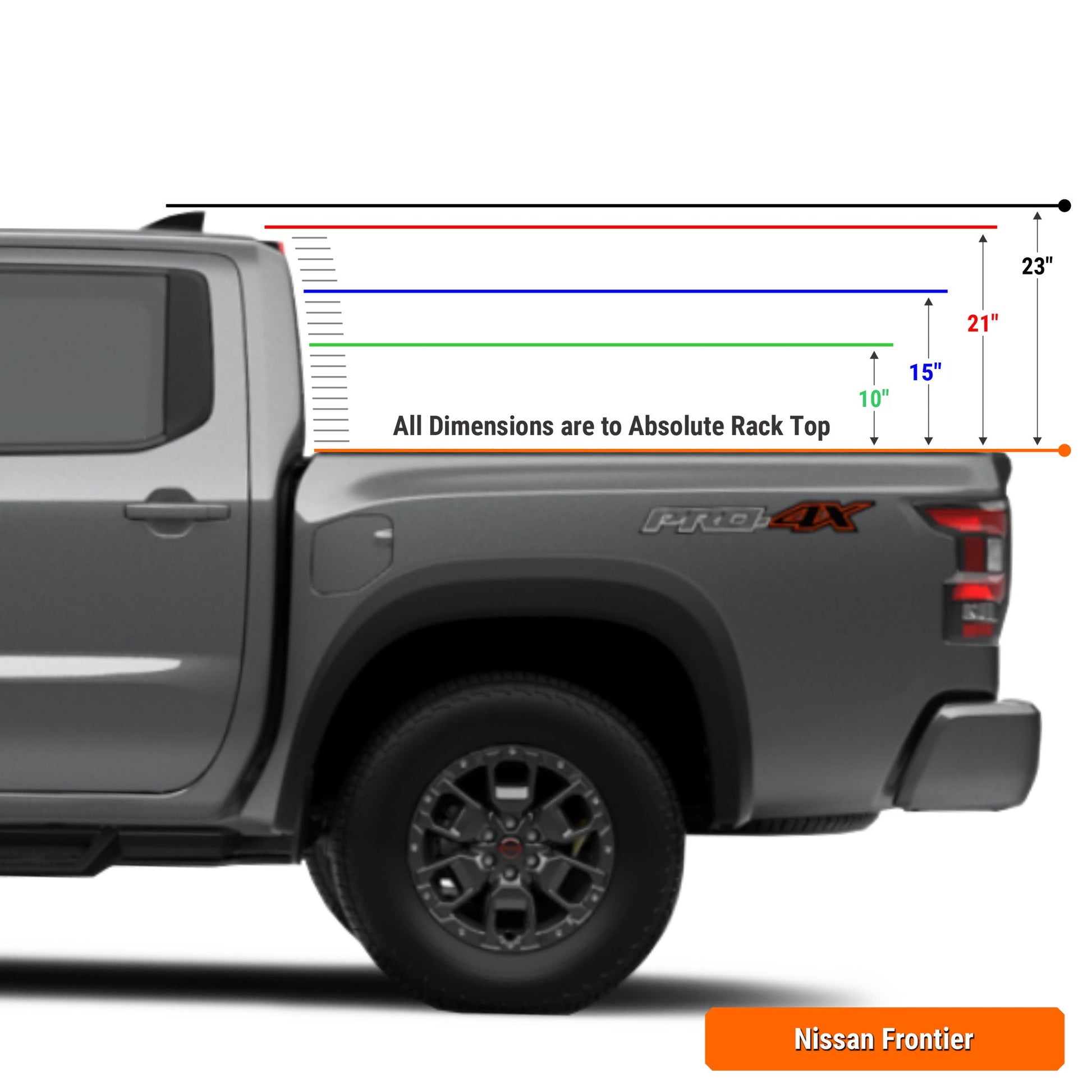 Xtrusion Overland XTR1 Bed Rack for Nissan Frontier - Angler's Pro Tackle & Outdoors