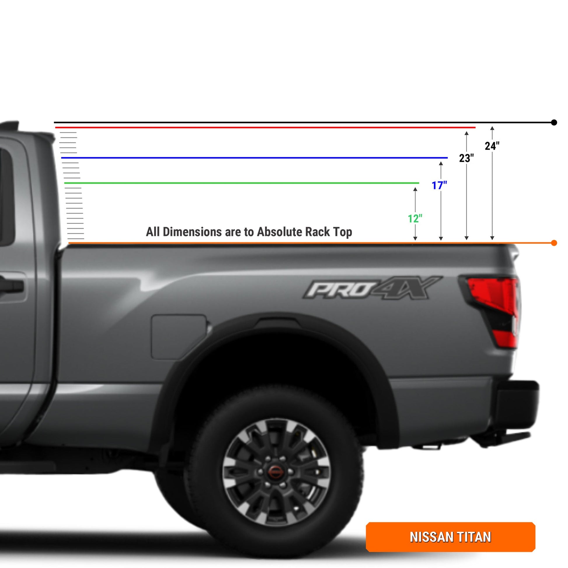 Xtrusion Overland XTR1 Bed Rack for Nissan Titan - Angler's Pro Tackle & Outdoors