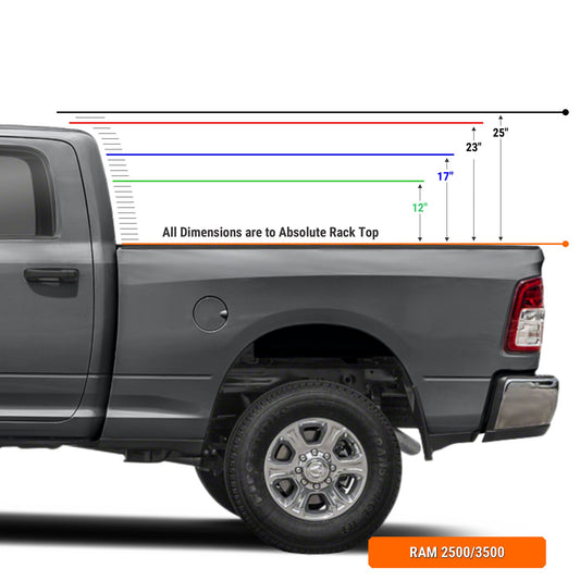 Xtrusion Overland XTR3 Bed Rack for Ram 2500/3500 Straight Bed - Angler's Pro Tackle & Outdoors