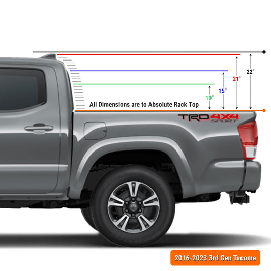 Xtrusion Overland XTR3 Bed Rack for Toyota Tacoma - Angler's Pro Tackle & Outdoors