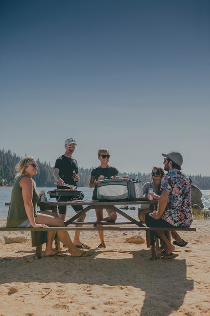 Picnic Time Vulcan Portable Propane Grill & Cooler Tote with Trolley