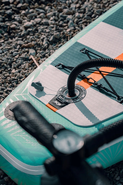 POP Board 11'0" Yacht Hopper Inflatable Touring SUP - Mint/Teak/Blue