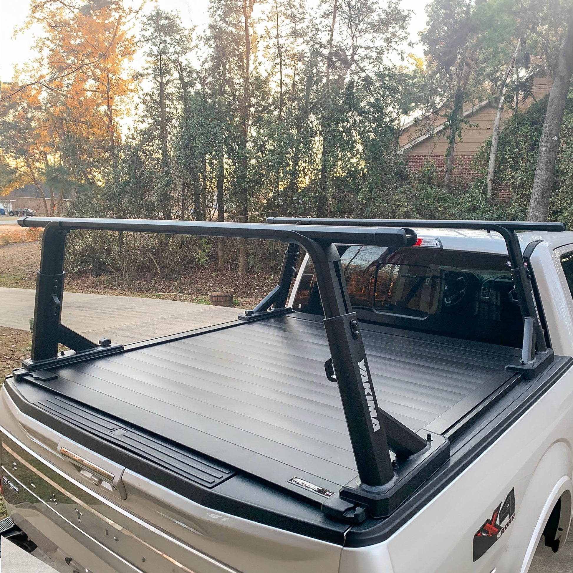 Yakima Aluminum OverHaul HD Towers with Tonneau Kit Mounting Hardware, Black - Angler's Pro Tackle & Outdoors