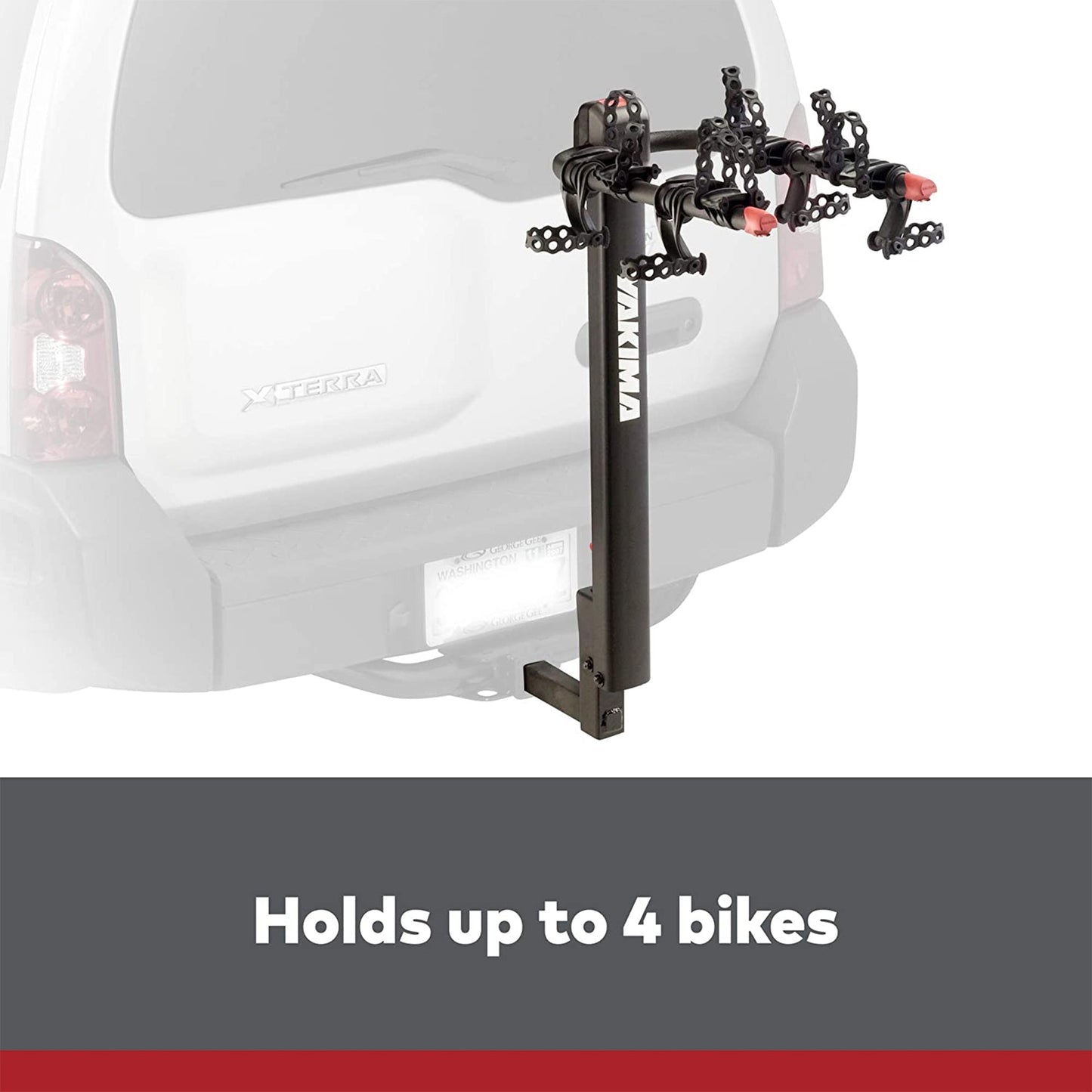 Yakima DoubleDown 4 Tilting Hitch - Mounted Bike Rack for Cars, SUVs, Trucks - Angler's Pro Tackle & Outdoors