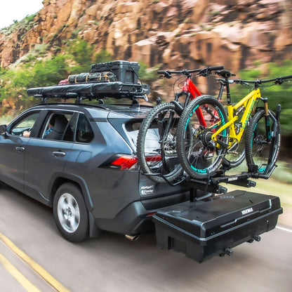 Yakima EXO SwingBase Hitch Base Rack & EXO GearLocker Vehicle Rooftop Cargo Box - Angler's Pro Tackle & Outdoors