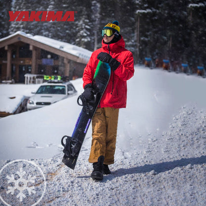 YAKIMA FatCat EVO 6 Skis or 4 Snowboards Mount Roof Rack, Fits T - Slot Crossbars - Angler's Pro Tackle & Outdoors