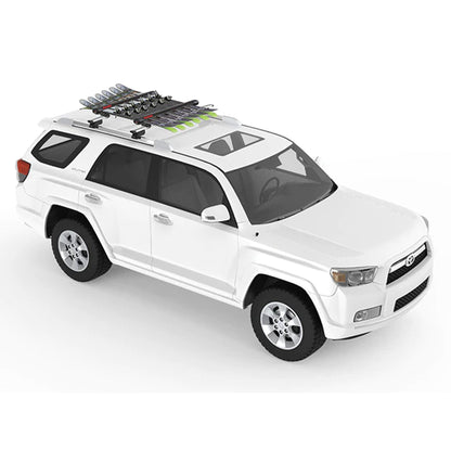 YAKIMA FatCat EVO 6 Skis or 4 Snowboards Mount Roof Rack, Fits T - Slot Crossbars - Angler's Pro Tackle & Outdoors