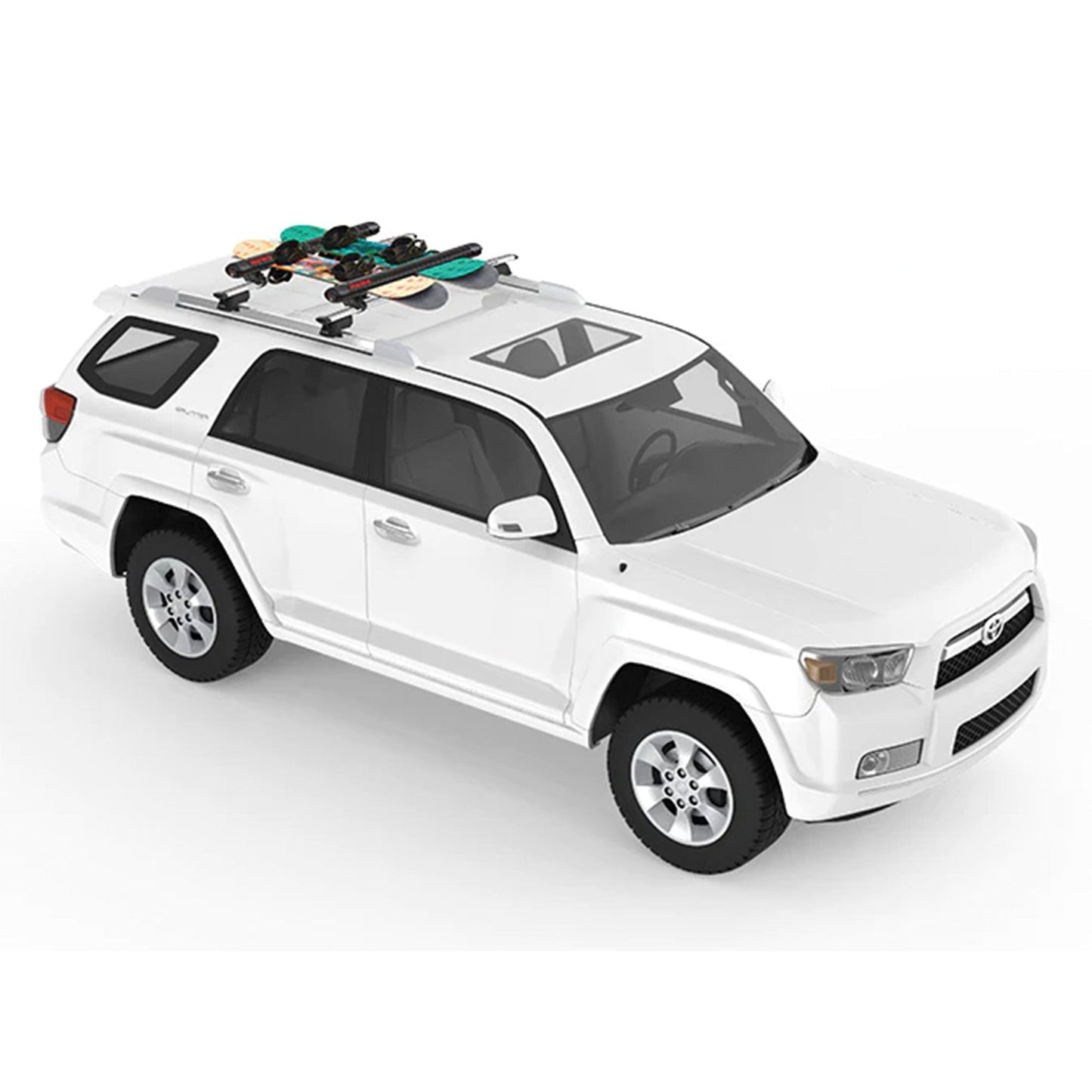 YAKIMA FatCat EVO 6 Skis or 4 Snowboards Mount Roof Rack, Fits T - Slot Crossbars - Angler's Pro Tackle & Outdoors