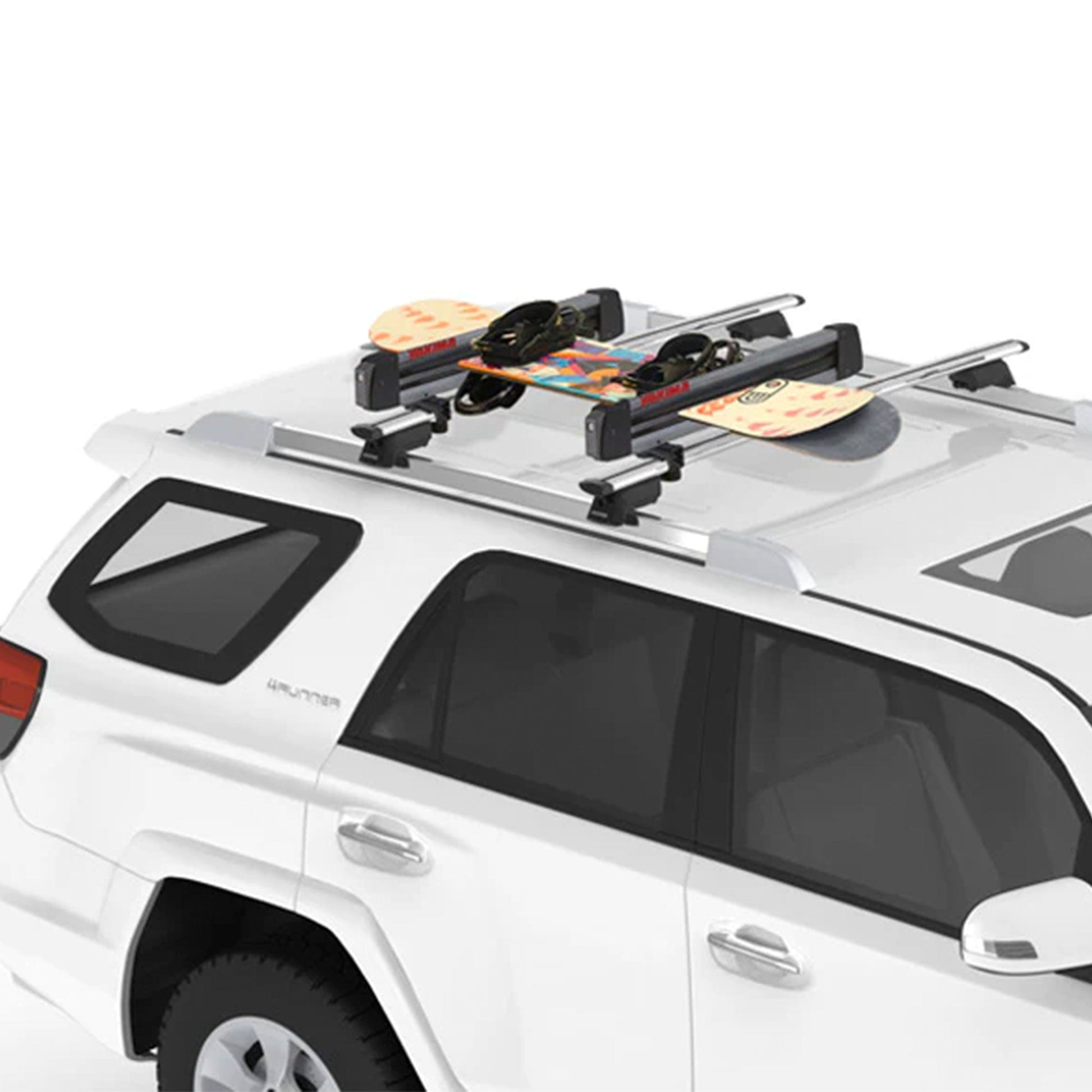 Yakima FreshTrack 4 Universal Car Roof Top Mount Ski and Snowboard Rack, Black - Angler's Pro Tackle & Outdoors