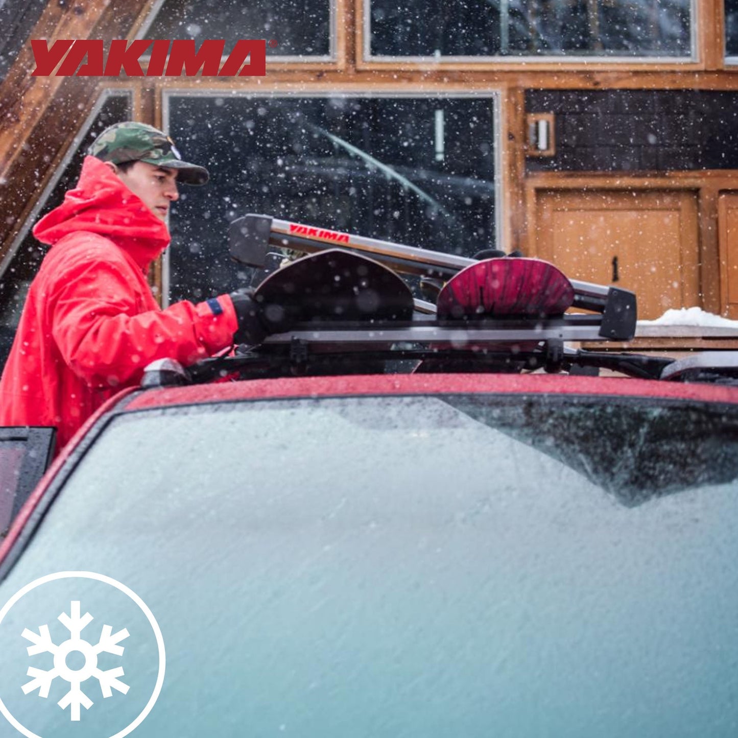 Yakima FreshTrack 6 Universal Car Roof Top Mount Ski and Snowboard Rack, Black - Angler's Pro Tackle & Outdoors