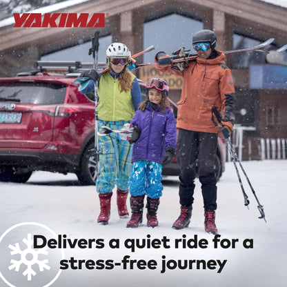 Yakima FreshTrack 6 Universal Car Roof Top Mount Ski and Snowboard Rack, Black - Angler's Pro Tackle & Outdoors